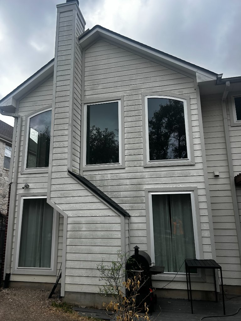 limestone house siding cleaning pressure washing Austin TX — Pressure's On Powerwashing — before