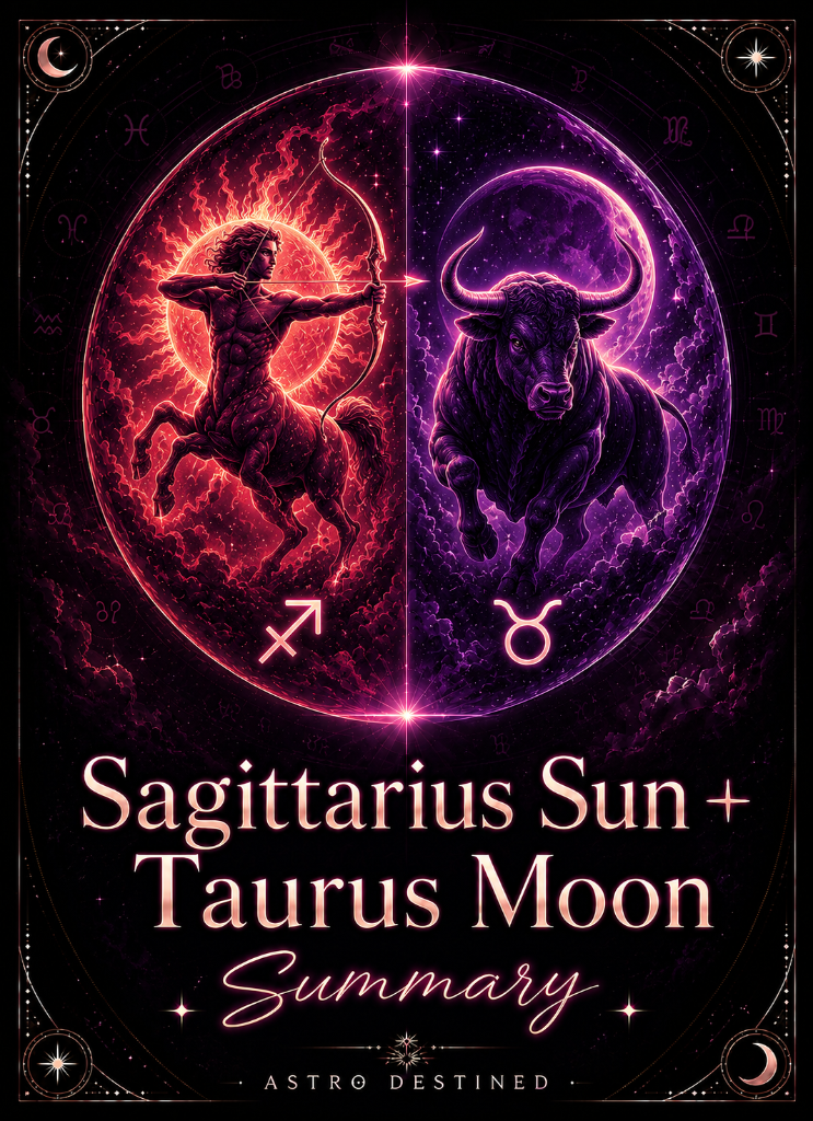 Sagittarius Sun Taurus Moon