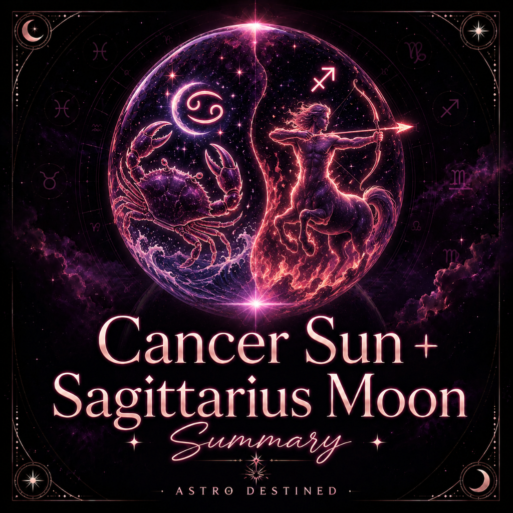 Cancer Sun Sagittarius Moon: A Decisive Personality
