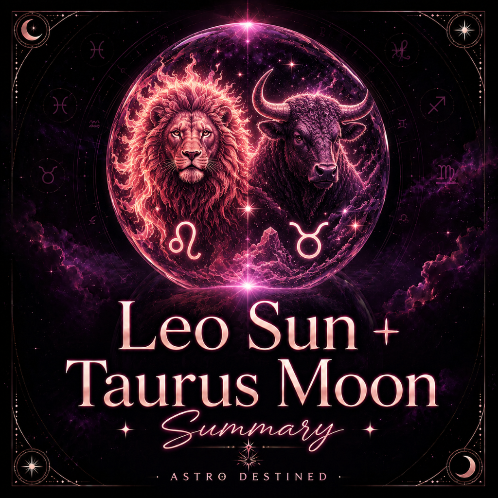 Leo Sun Taurus Moon