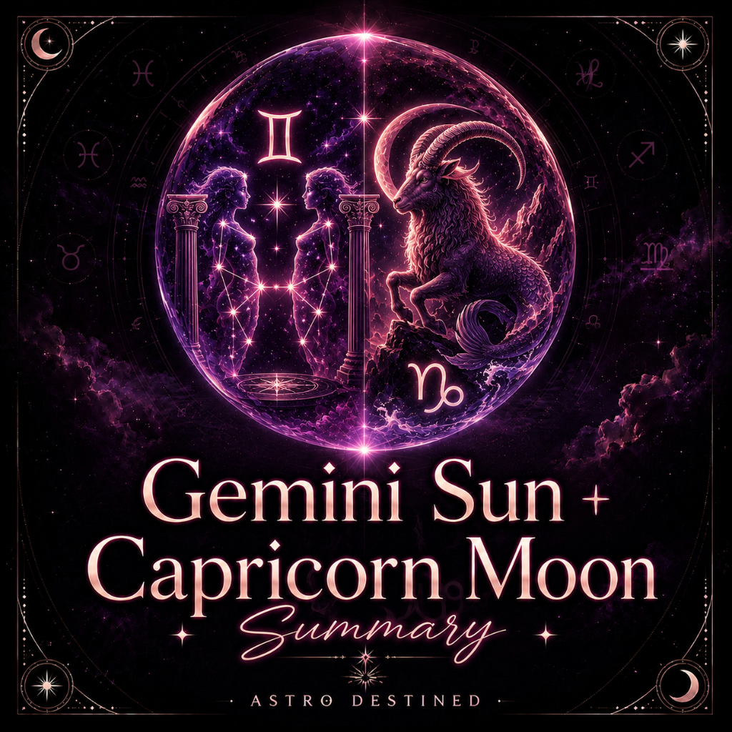 Gemini Sun Capricorn Moon