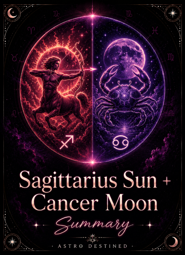Sagittarius Sun Cancer Moon