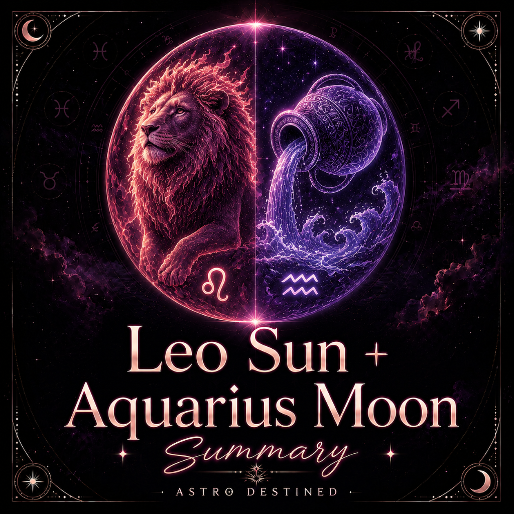 Leo Sun Aquarius Moon
