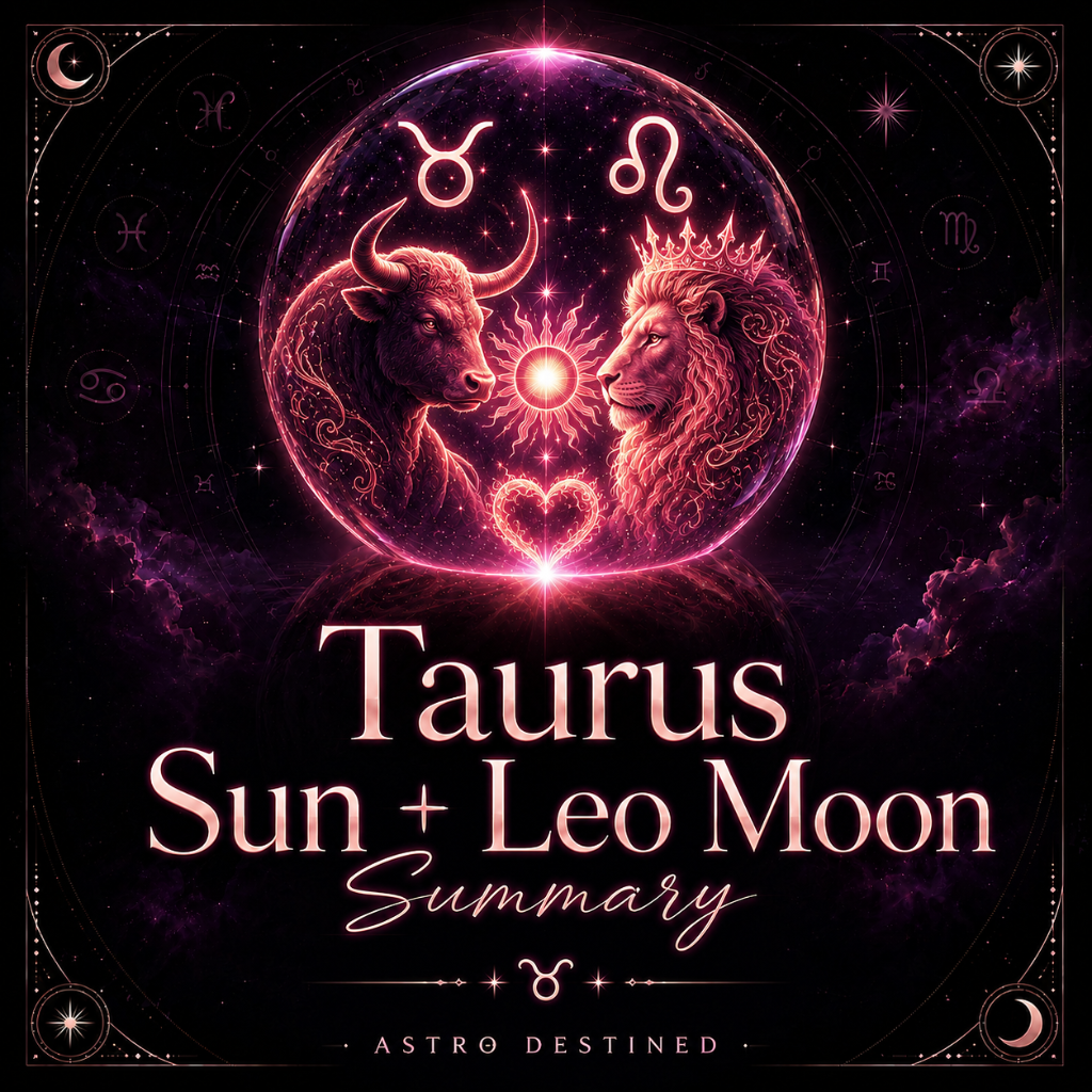 Taurus Sun Leo Moon