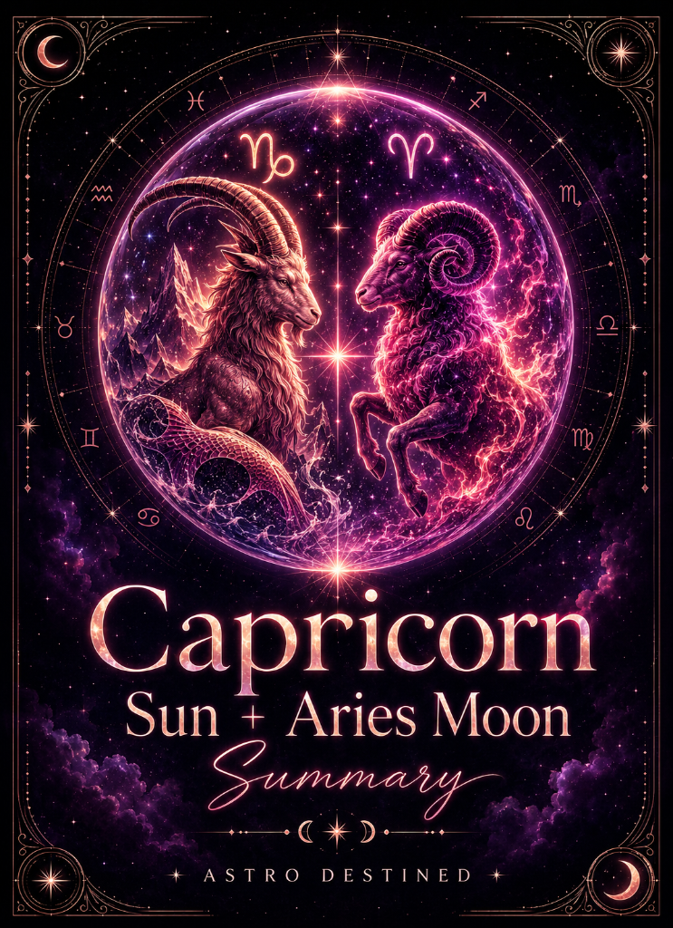 Capricorn Sun Aries Moon