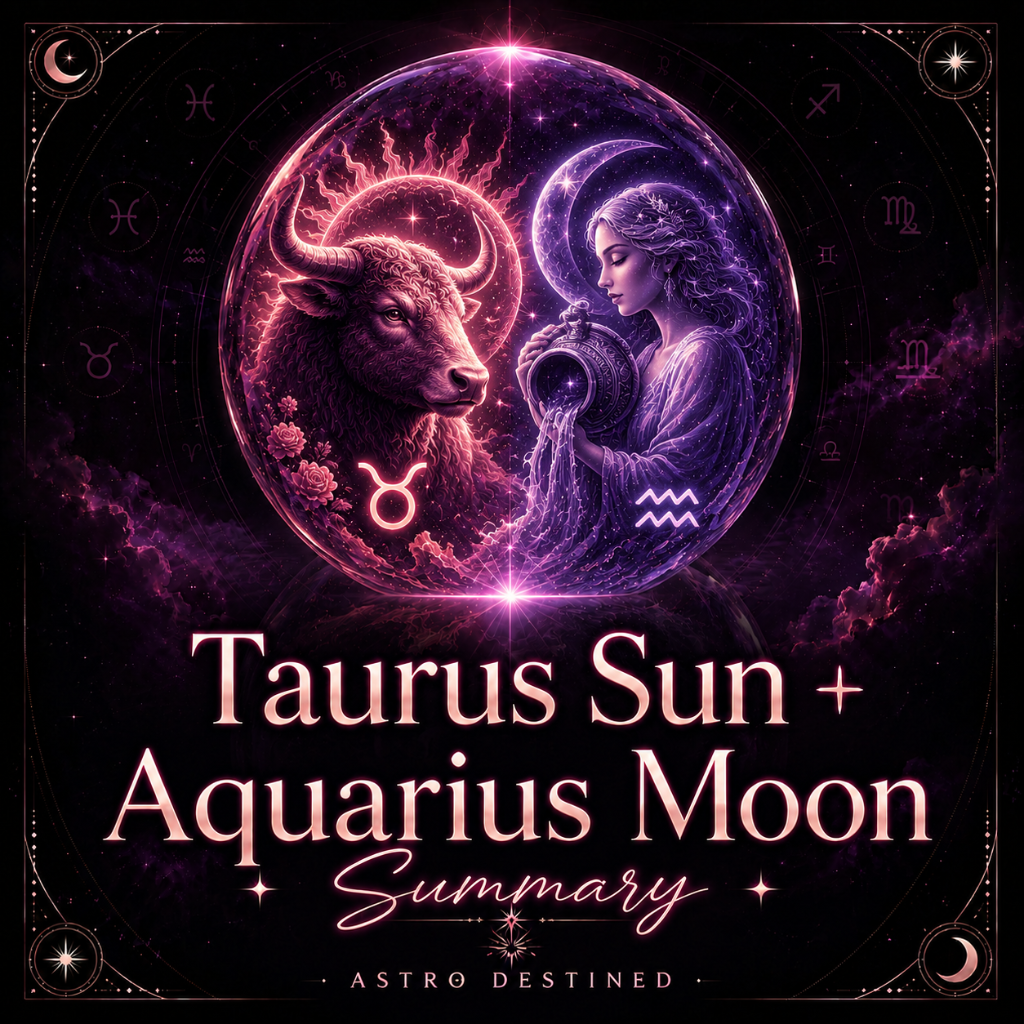 Taurus Sun Aquarius Moon