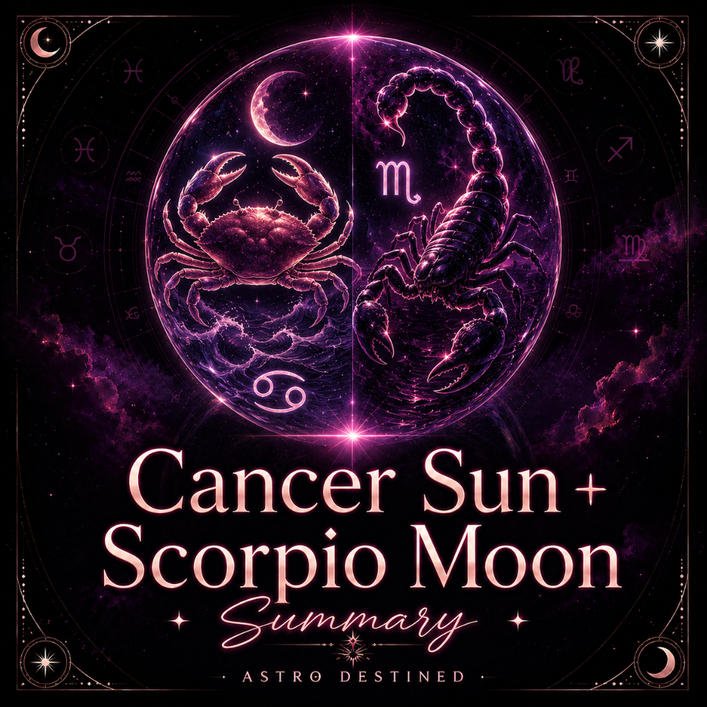 Cancer Sun Scorpio Moon: An Extreme Personality