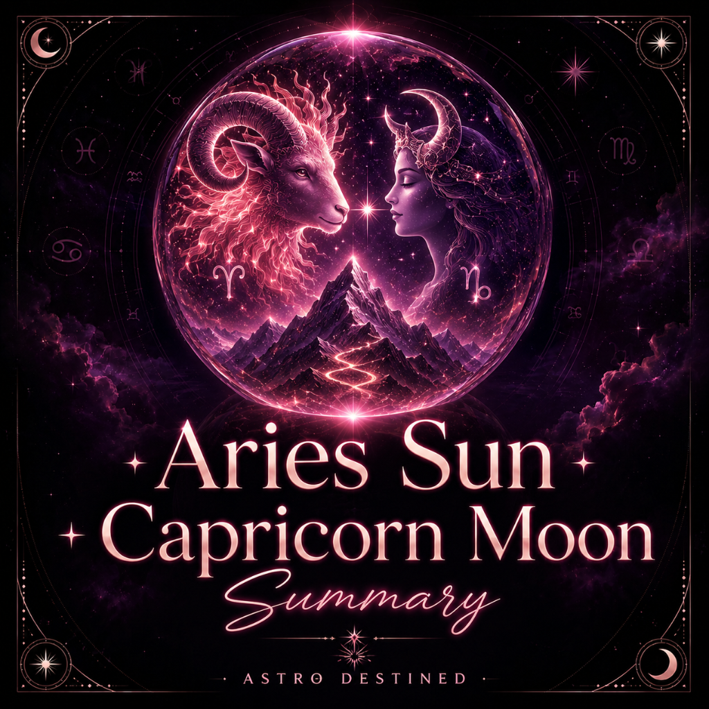 Aries Sun Capricorn Moon: A Straightforward Personality