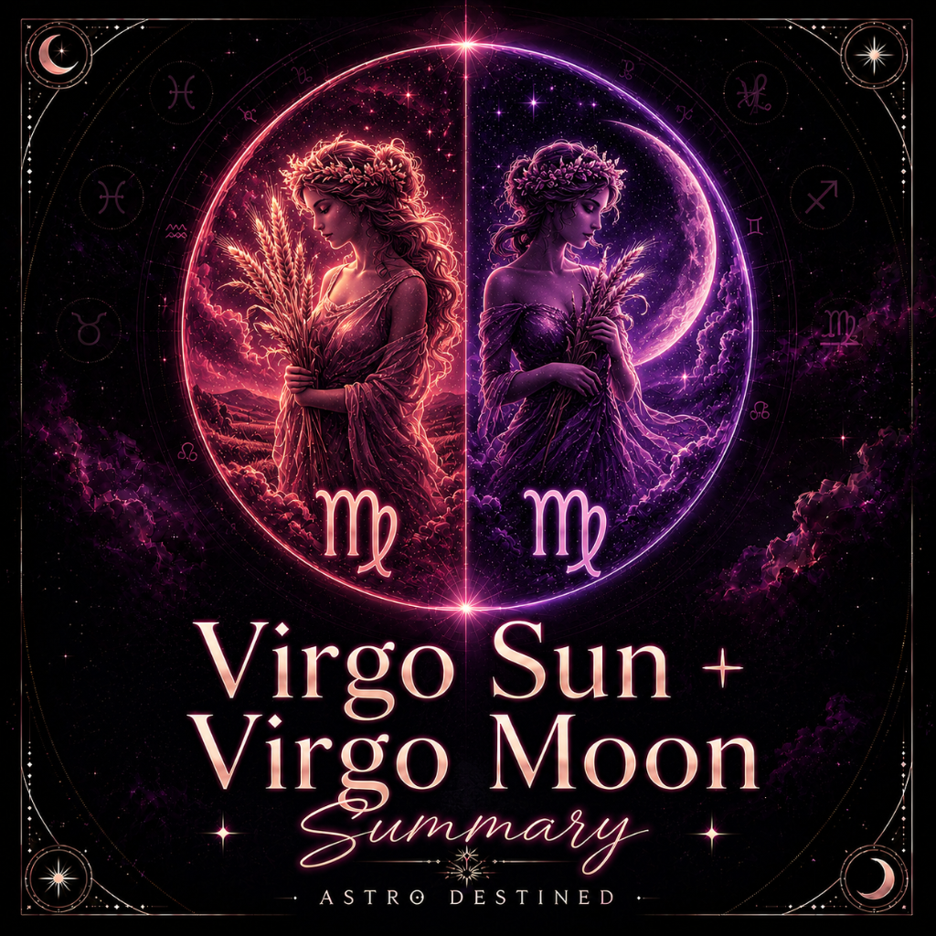 Virgo Sun Virgo Moon