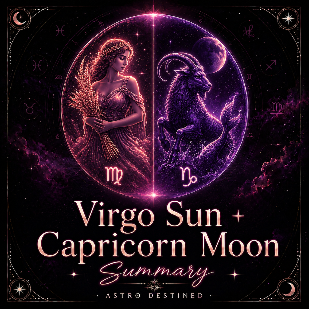 Virgo Sun Capricorn Moon