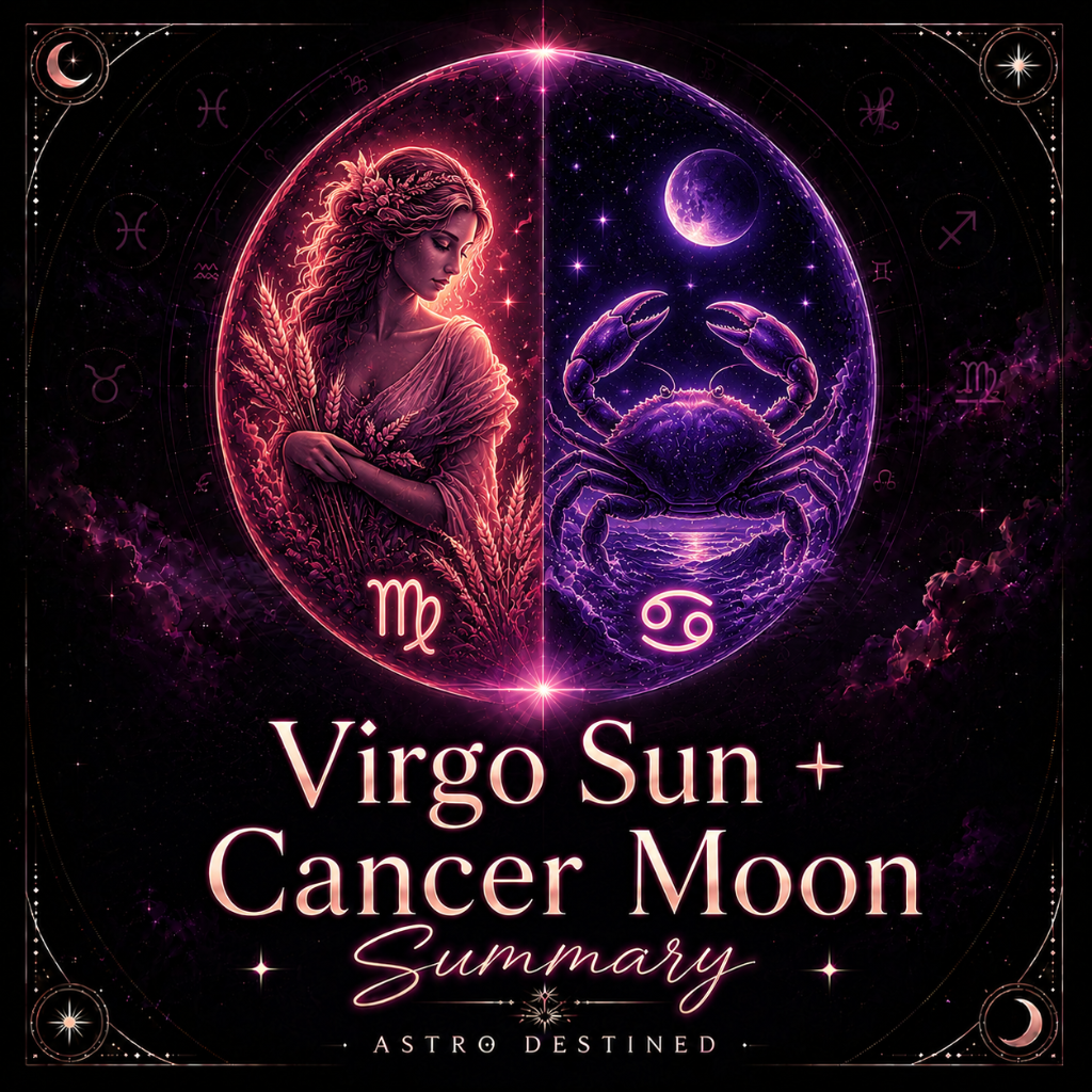 Virgo Sun Cancer Moon