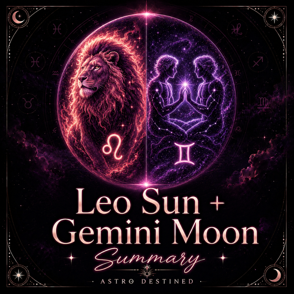 Leo Sun Gemini Moon