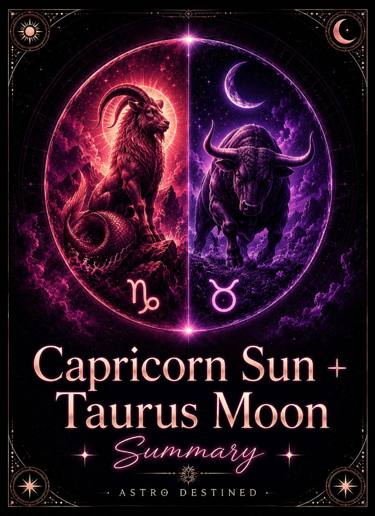 Capricorn Sun Taurus Moon
