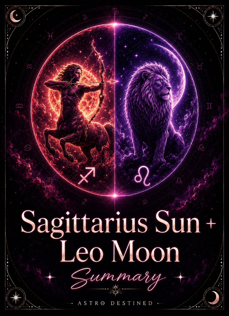 Sagittarius Sun Leo Moon
