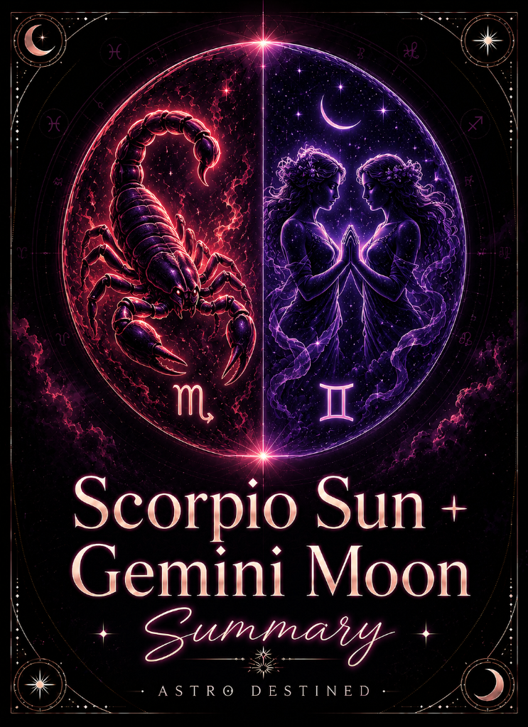Scorpio Sun Gemini Moon