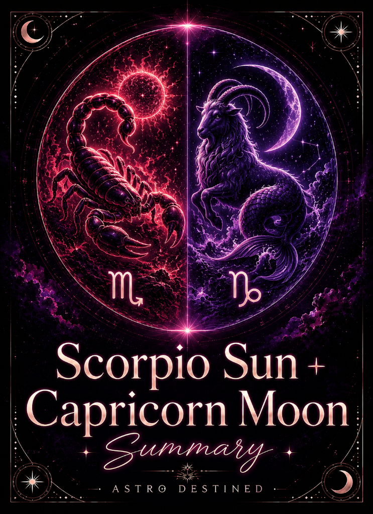 Scorpio Sun Capricorn Moon