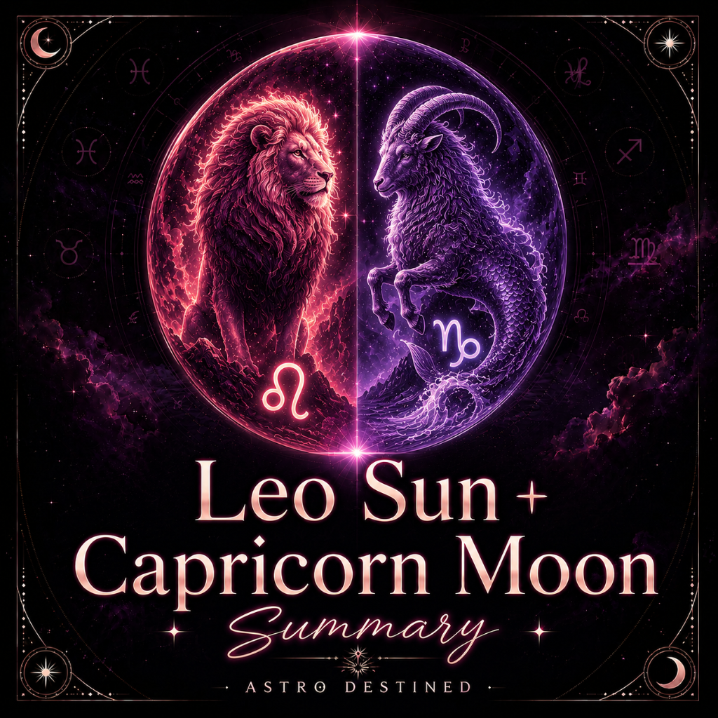 Leo Sun Capricorn Moon