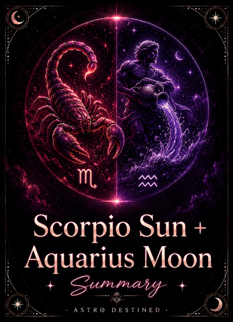 Scorpio Sun Aquarius Moon