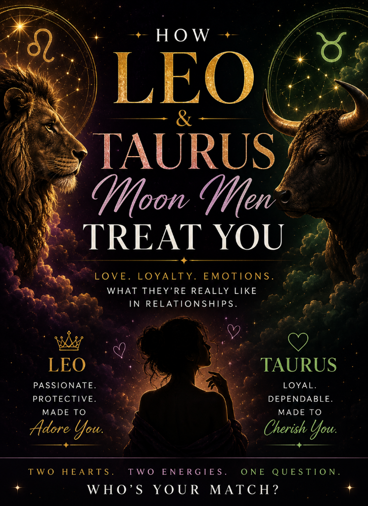 How Leo and Taurus Moon Men Treat You