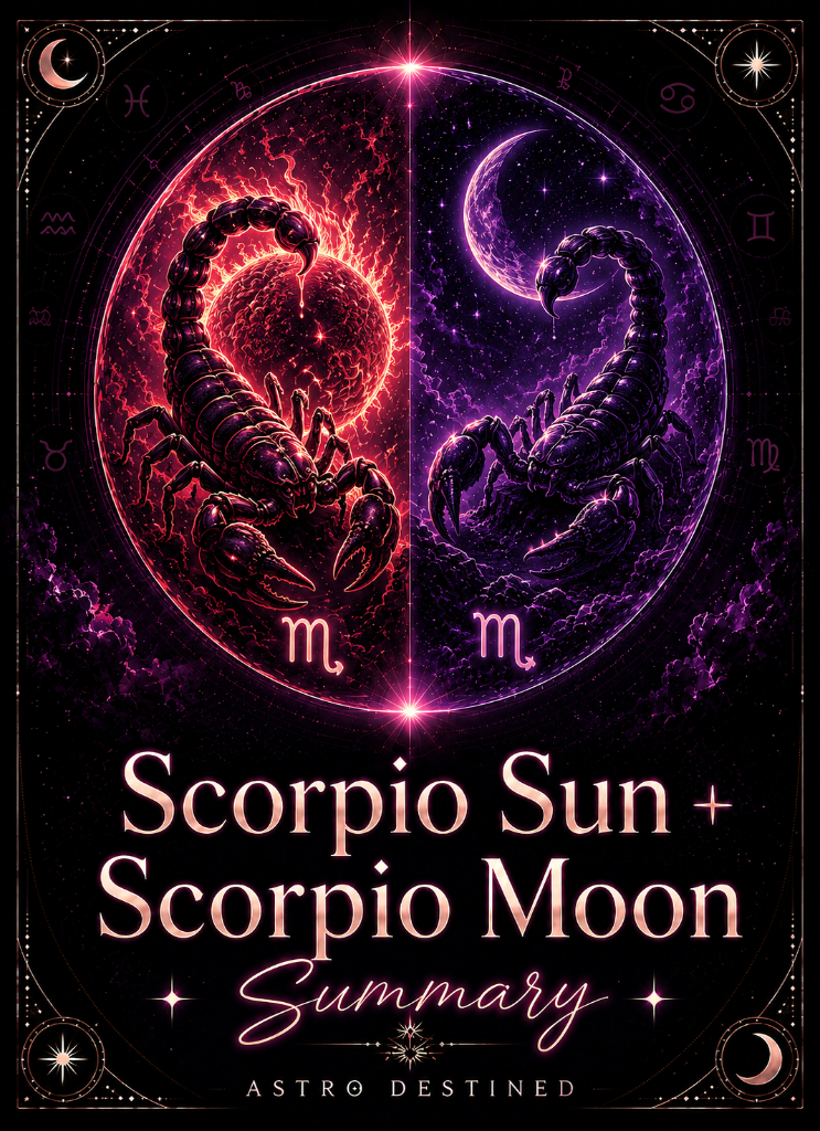 Scorpio Sun Scorpio Moon