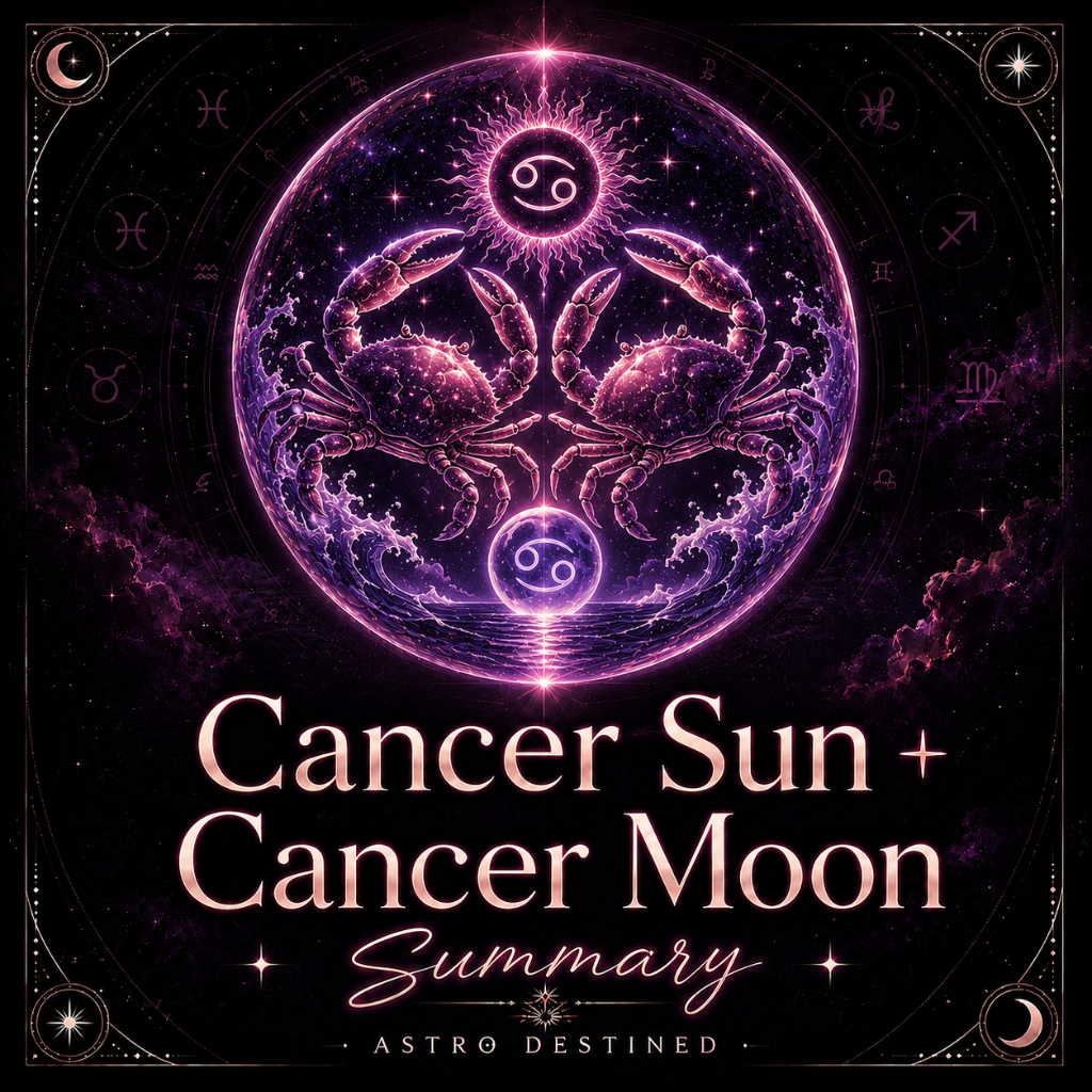 Cancer Sun Cancer Moon: A Caring Personality