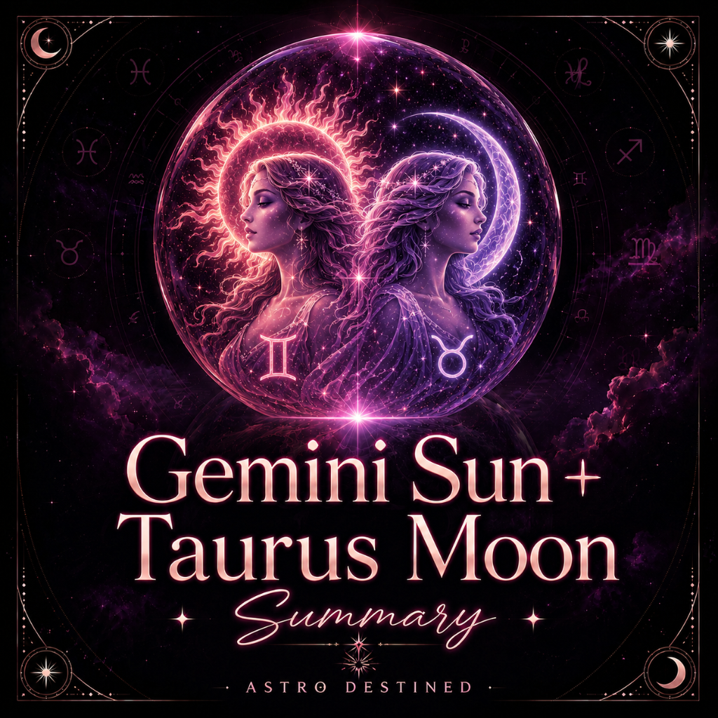 Gemini Sun Taurus Moon