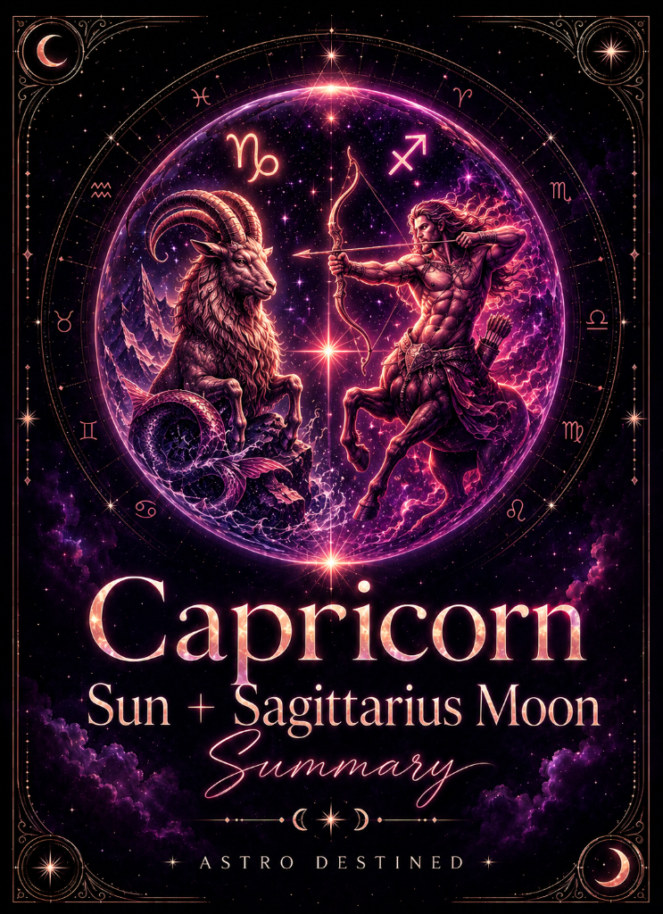 Capricorn Sun Sagittarius Moon