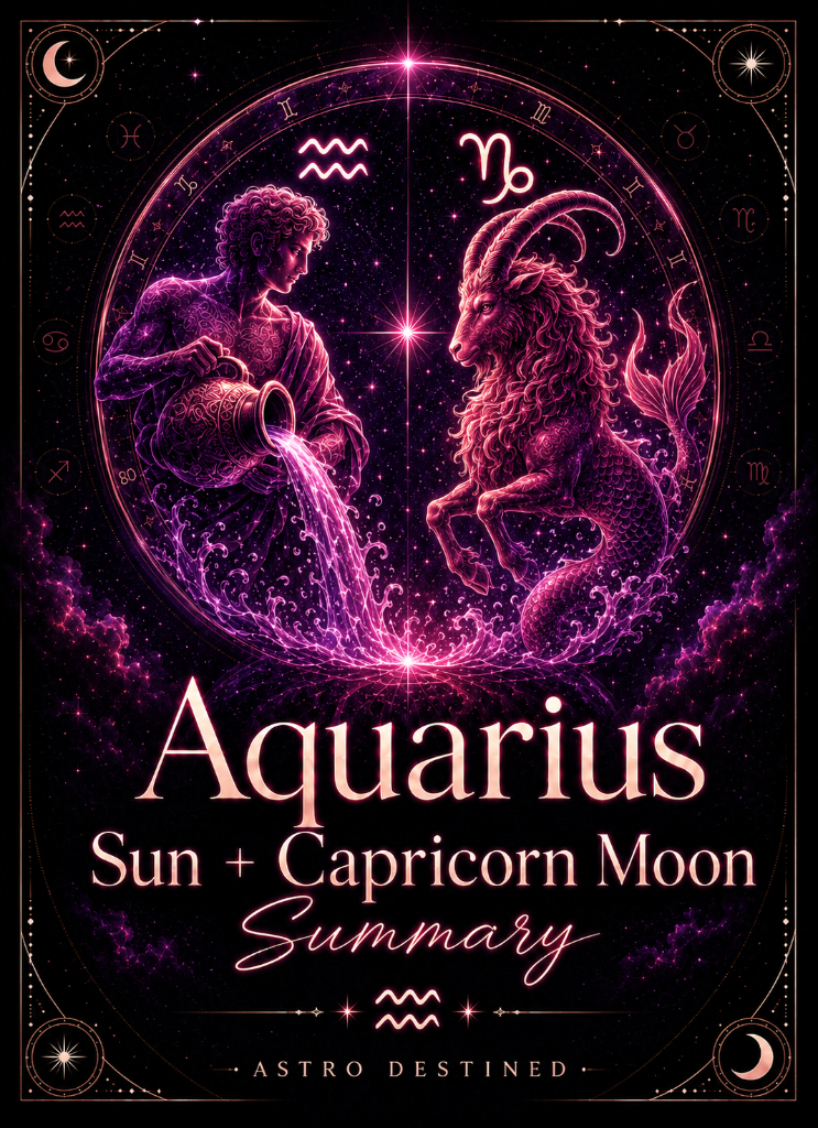 Aquarius Sun Capricorn Moon
