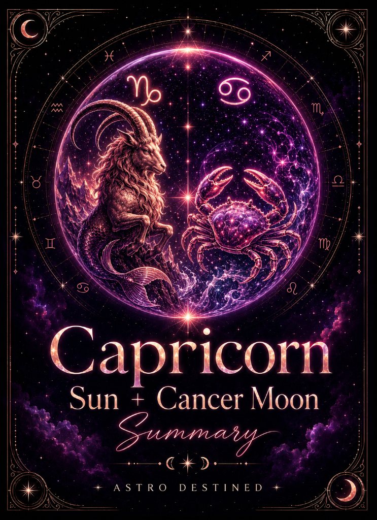 Capricorn Sun Cancer Moon