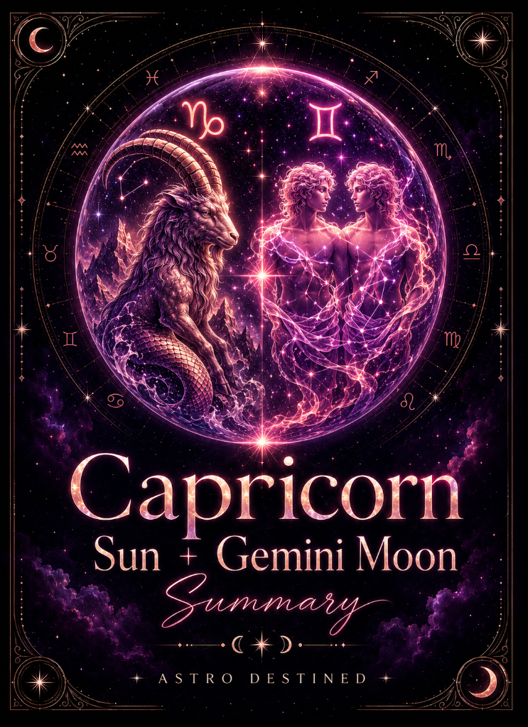 Capricorn Sun Gemini Moon