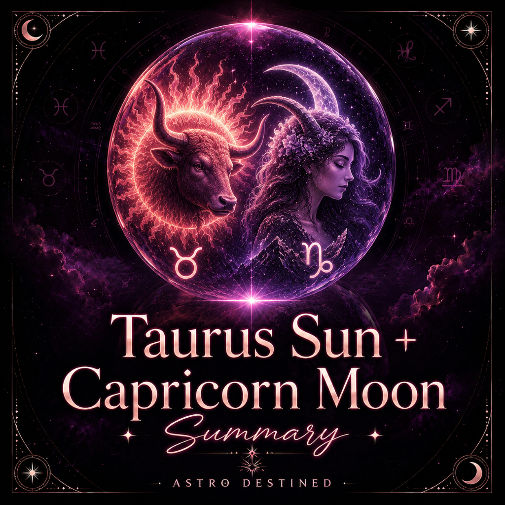 Taurus Sun Capricorn Moon