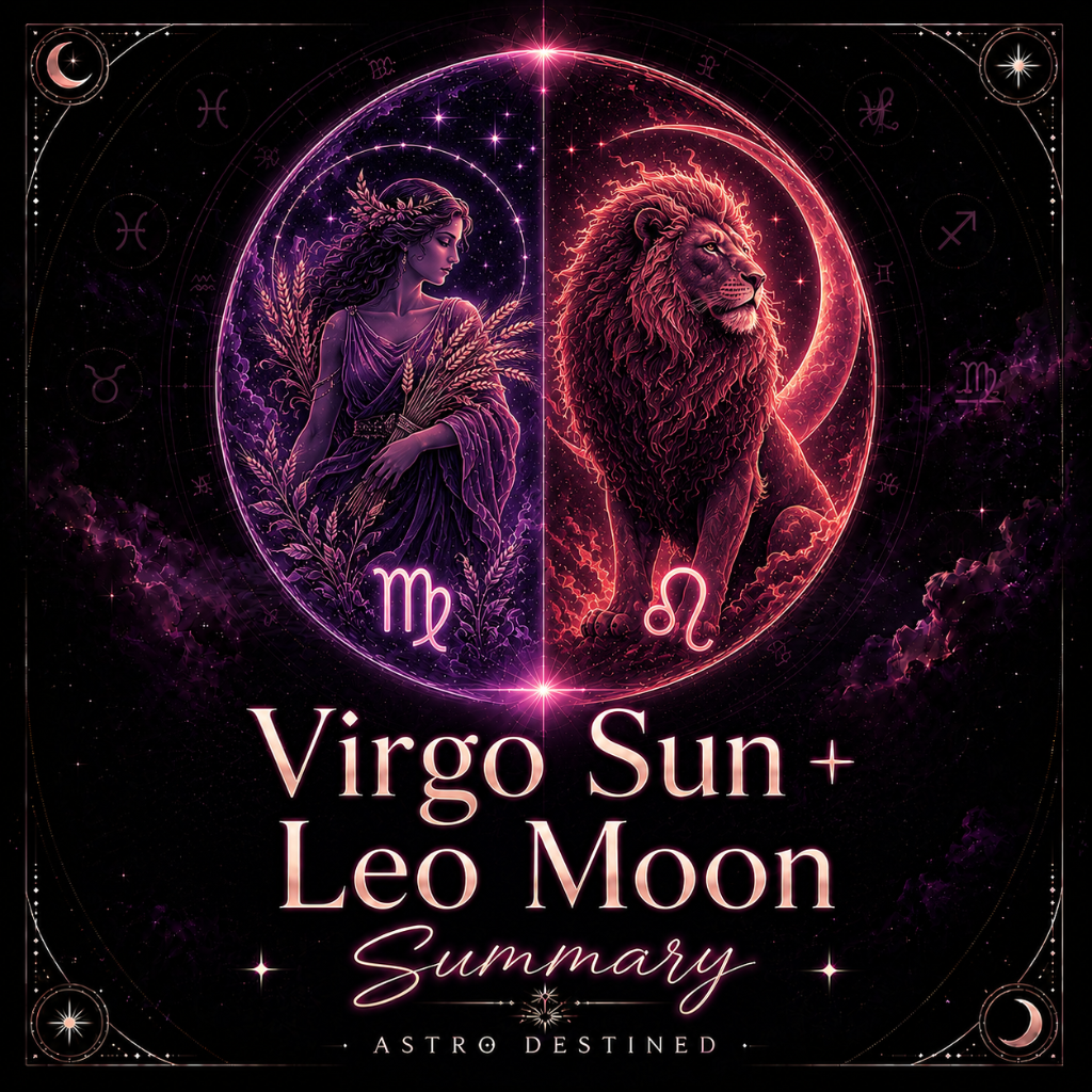 Virgo Sun Leo Moon