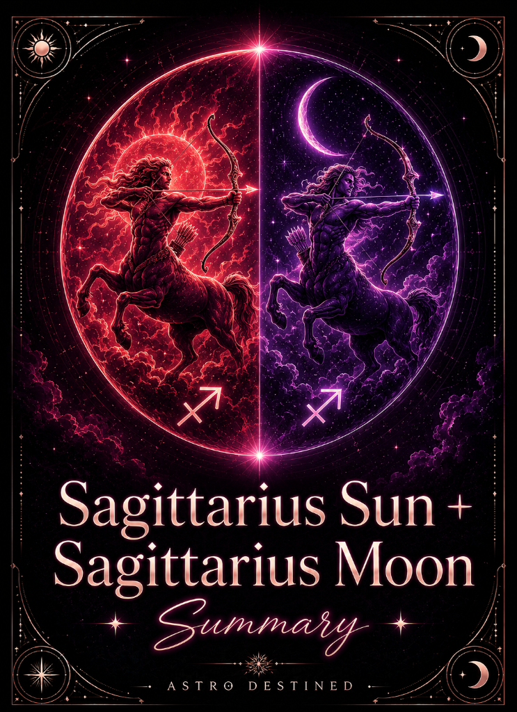 Sagittarius Sun Sagittarius Moon