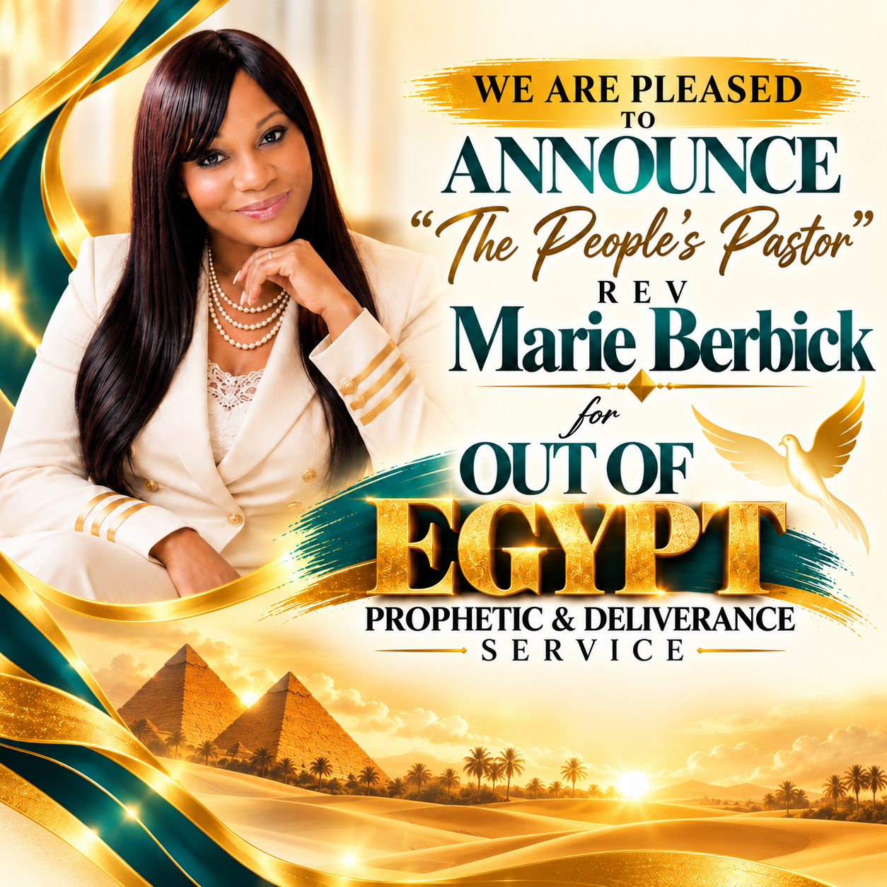 Rev Marie Berbick, The People's Pastor — Out of Egypt Prophetic & Deliverance Service