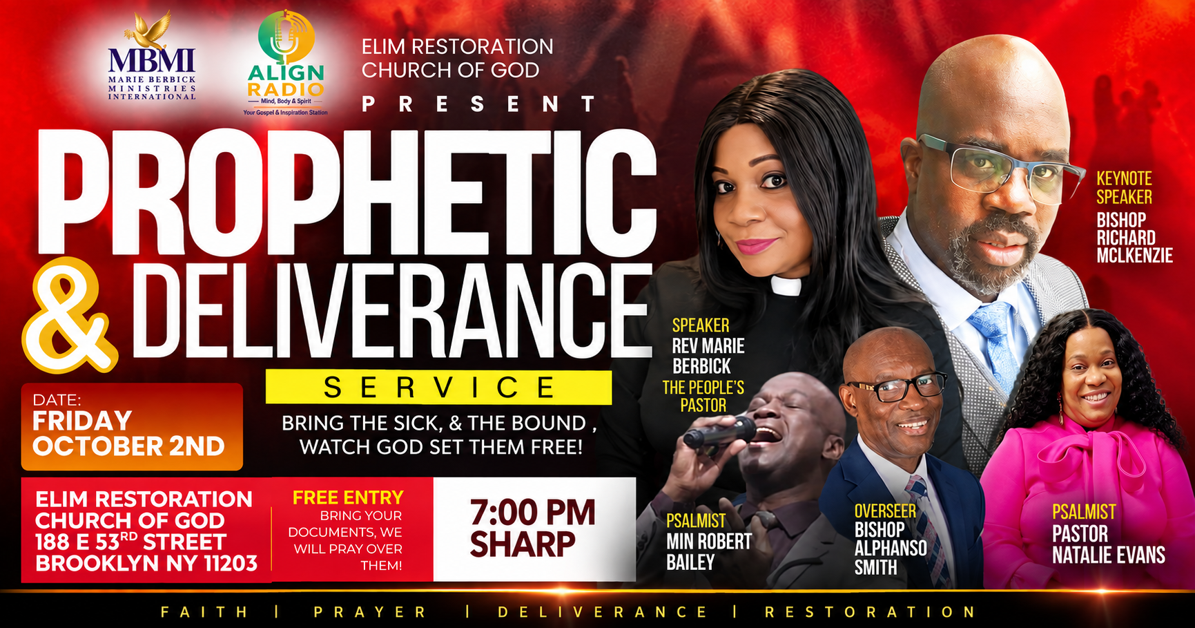 Prophetic & Deliverance Service
