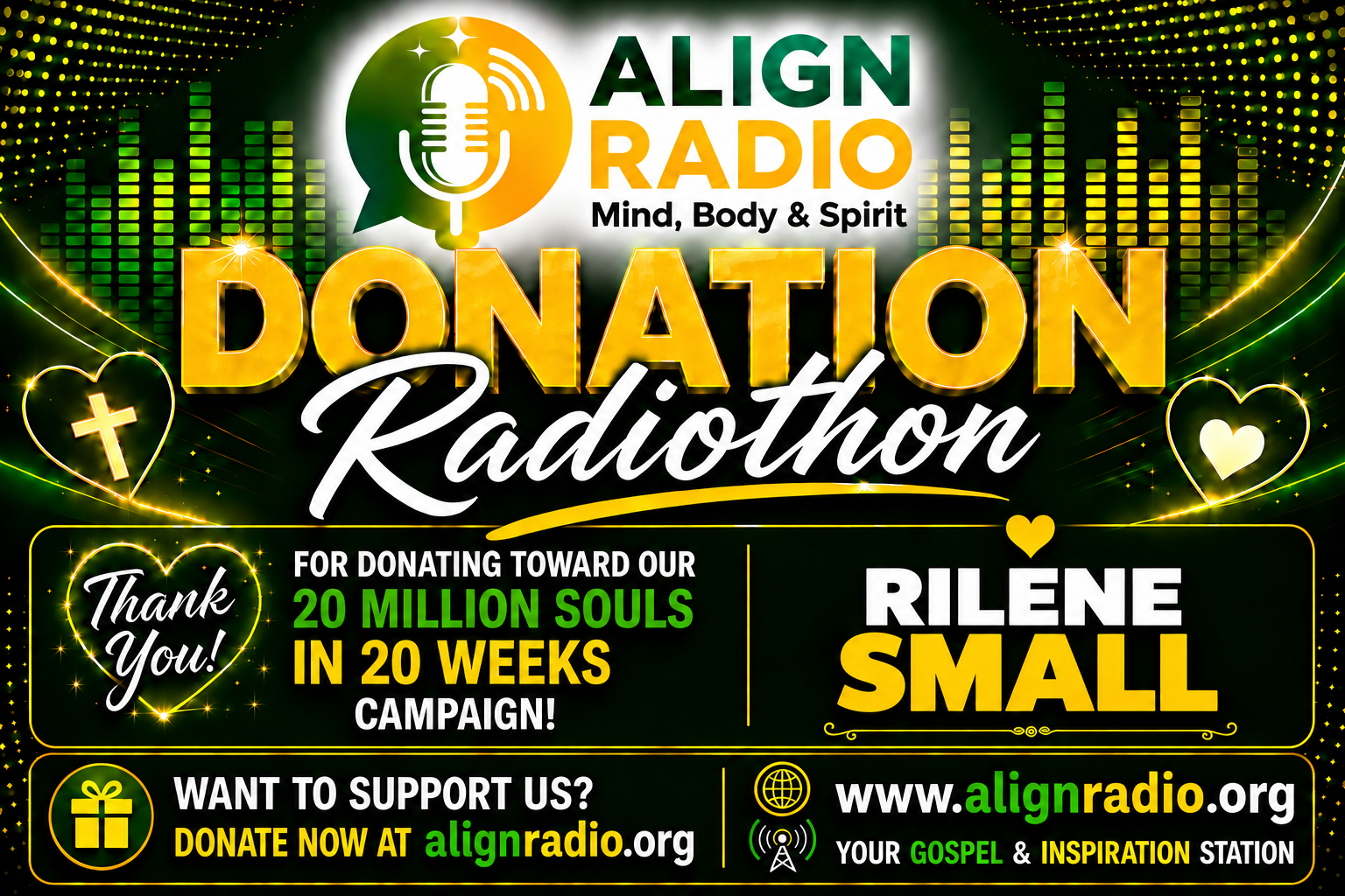 Rilene Small — Align Radio Donation Radiothon Donor Badge