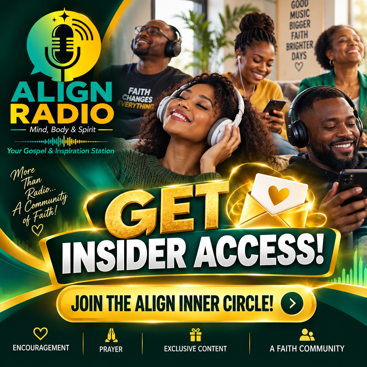 Get Insider Access — Join the Align Inner Circle! Encouragement, prayer, exclusive content and a faith community.