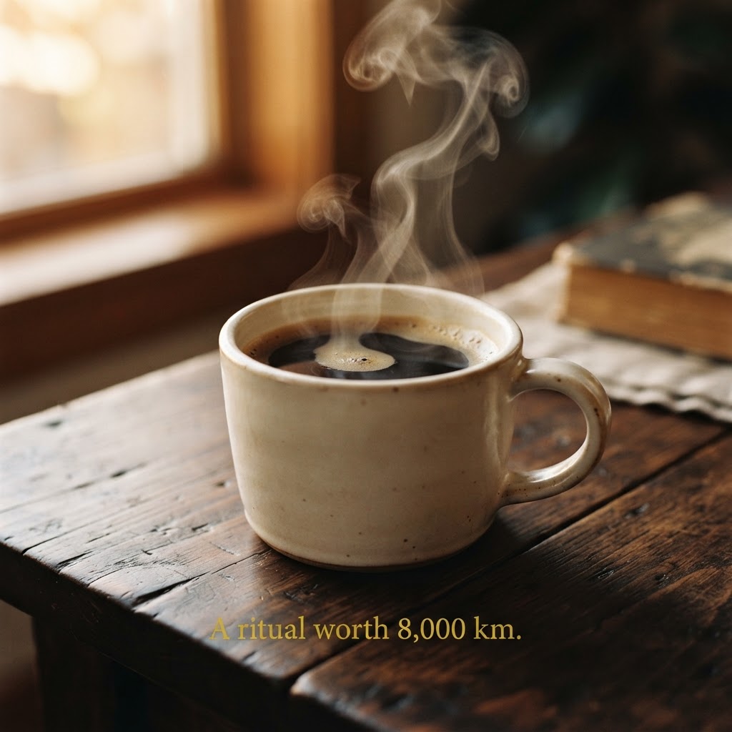 Steaming Cup Quote