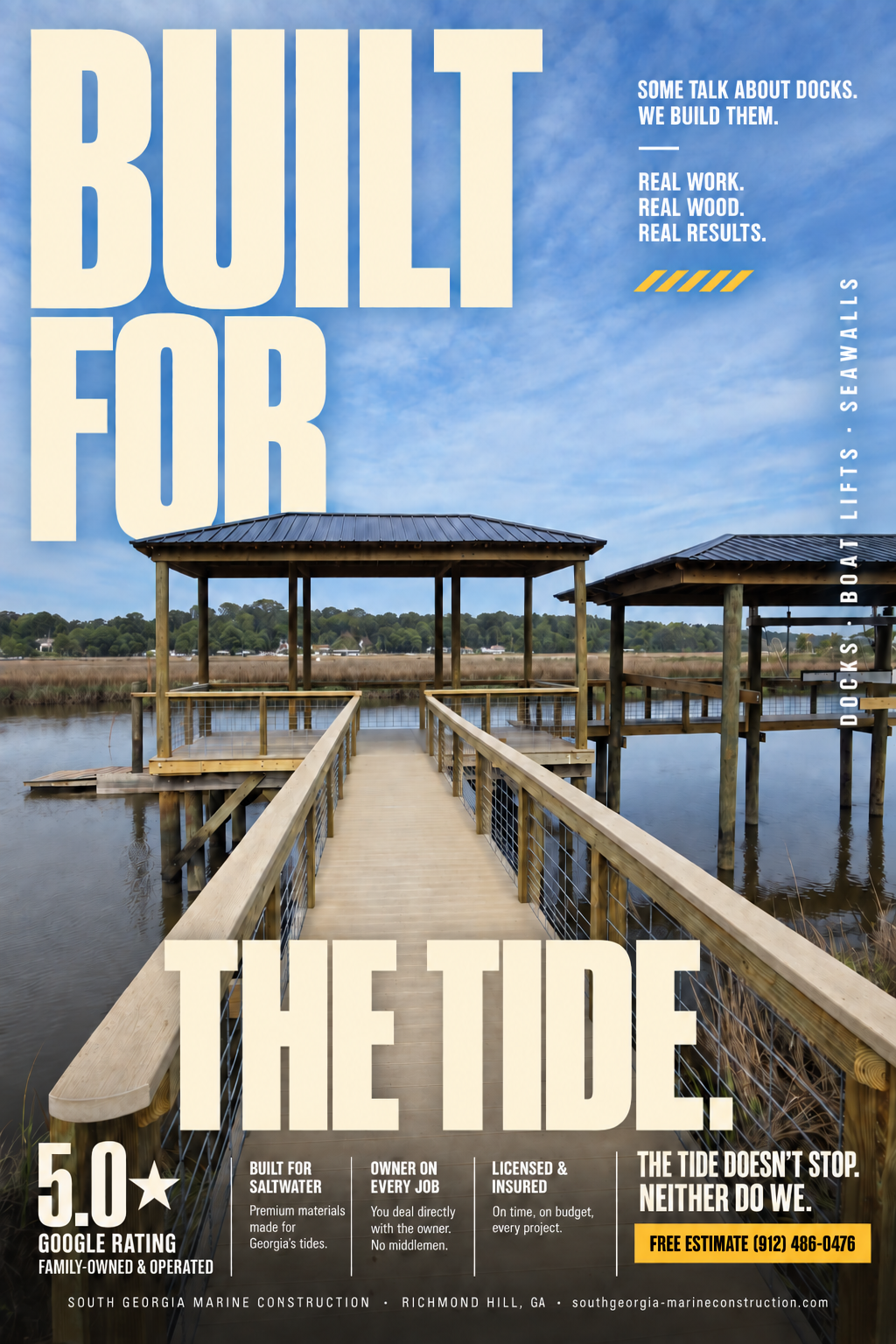 South Georgia Marine Construction ad creative