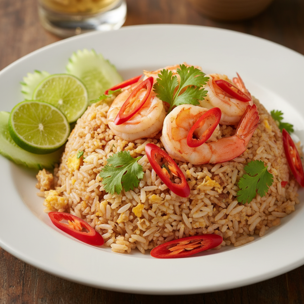 Shrimp paste fried rice