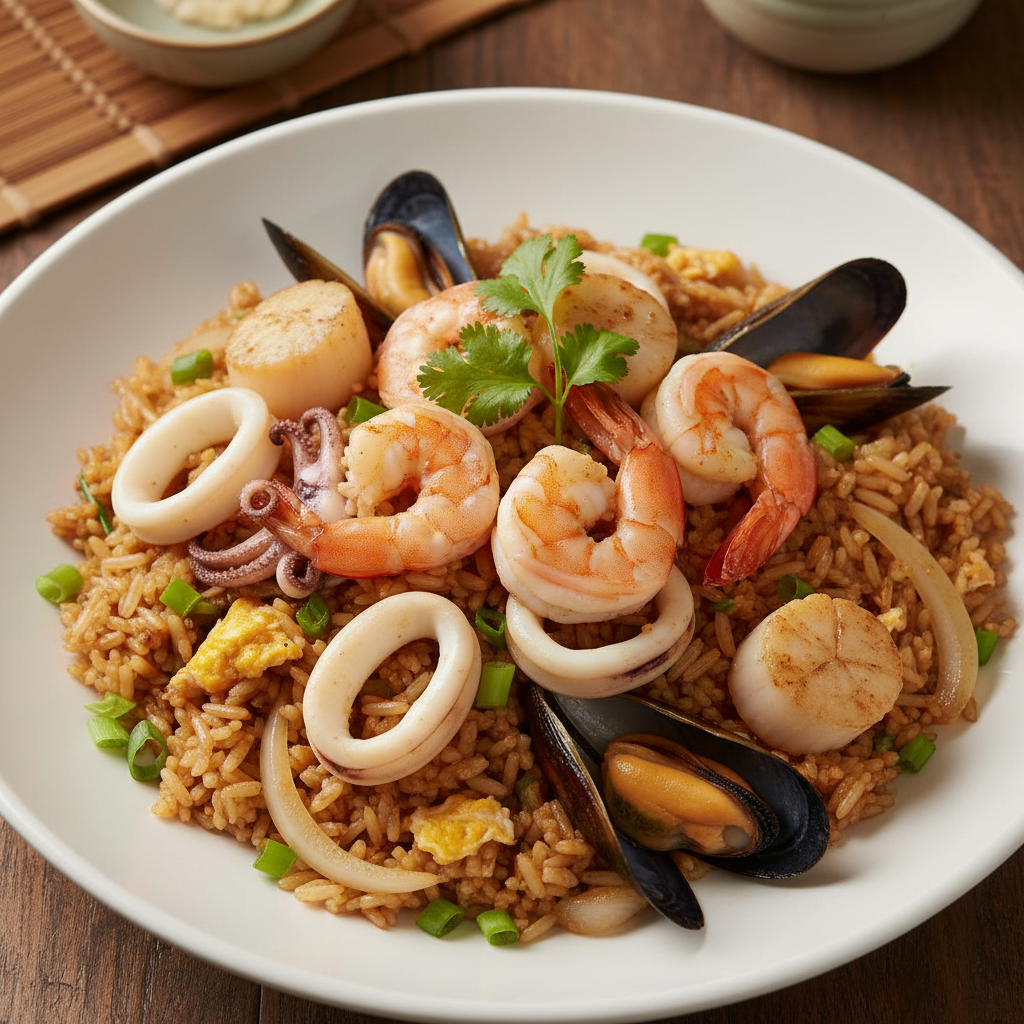 Seafood fried rice
