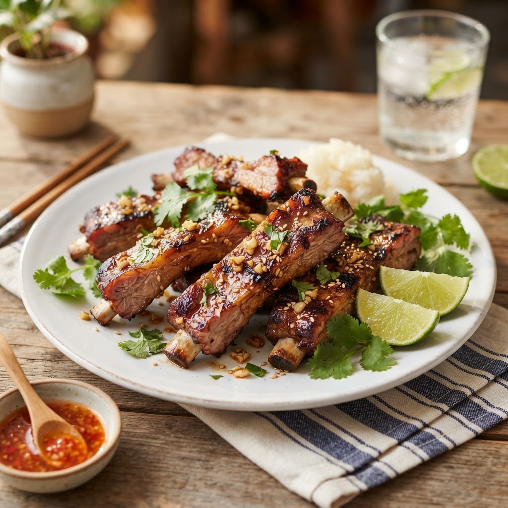 My Thai garlic short ribs