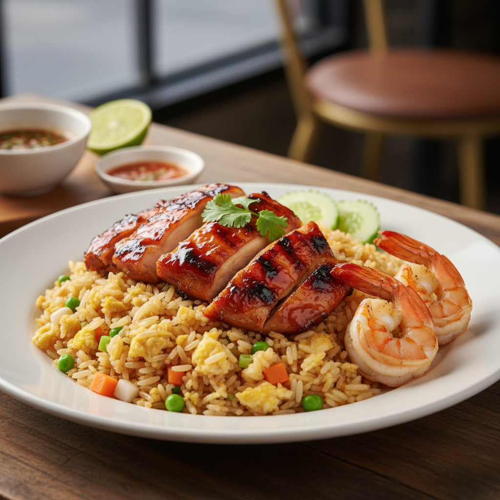 Thai BBQ combo (Chicken, Beef, Pork)