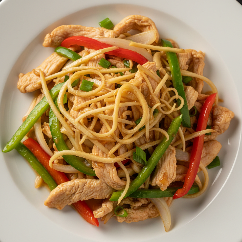 Stir-fried ginger