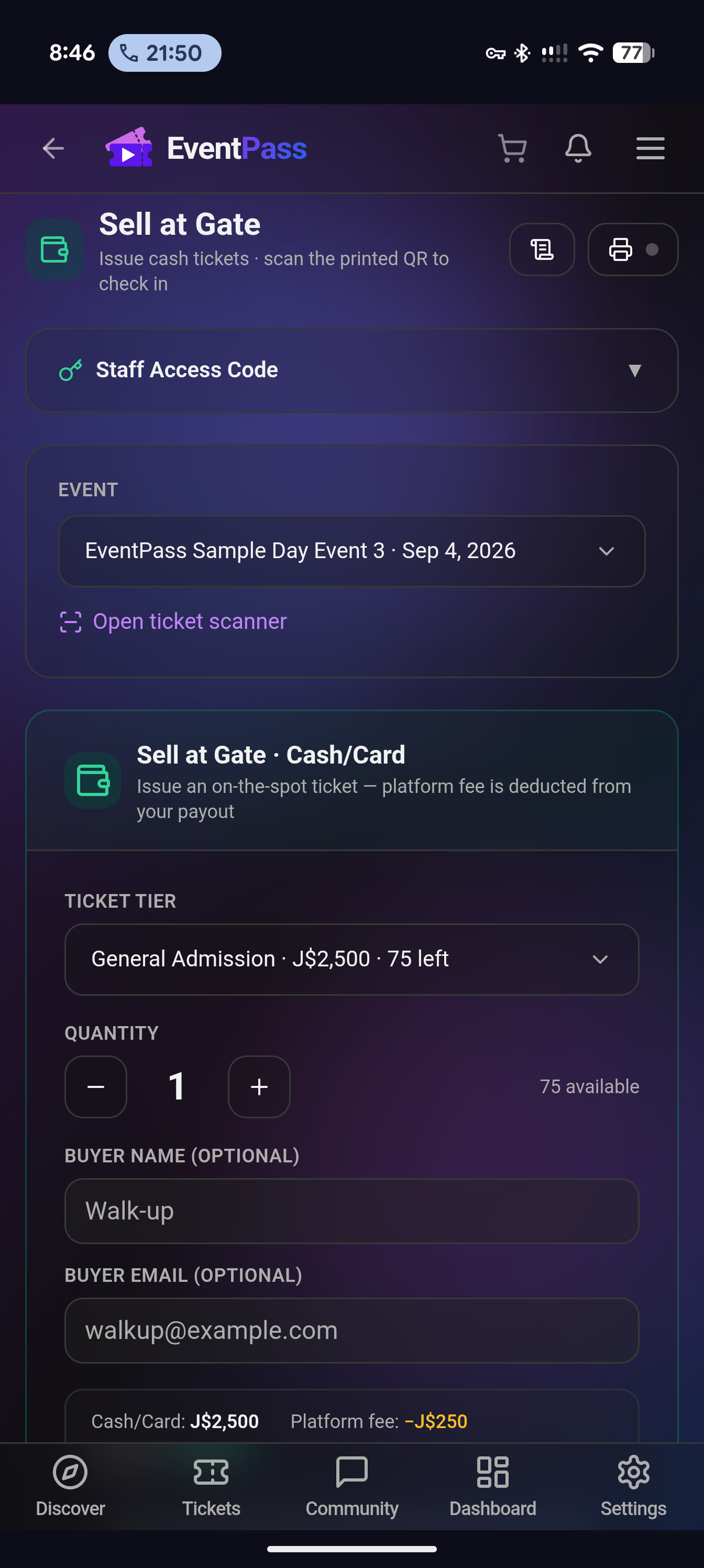 Gate Sales