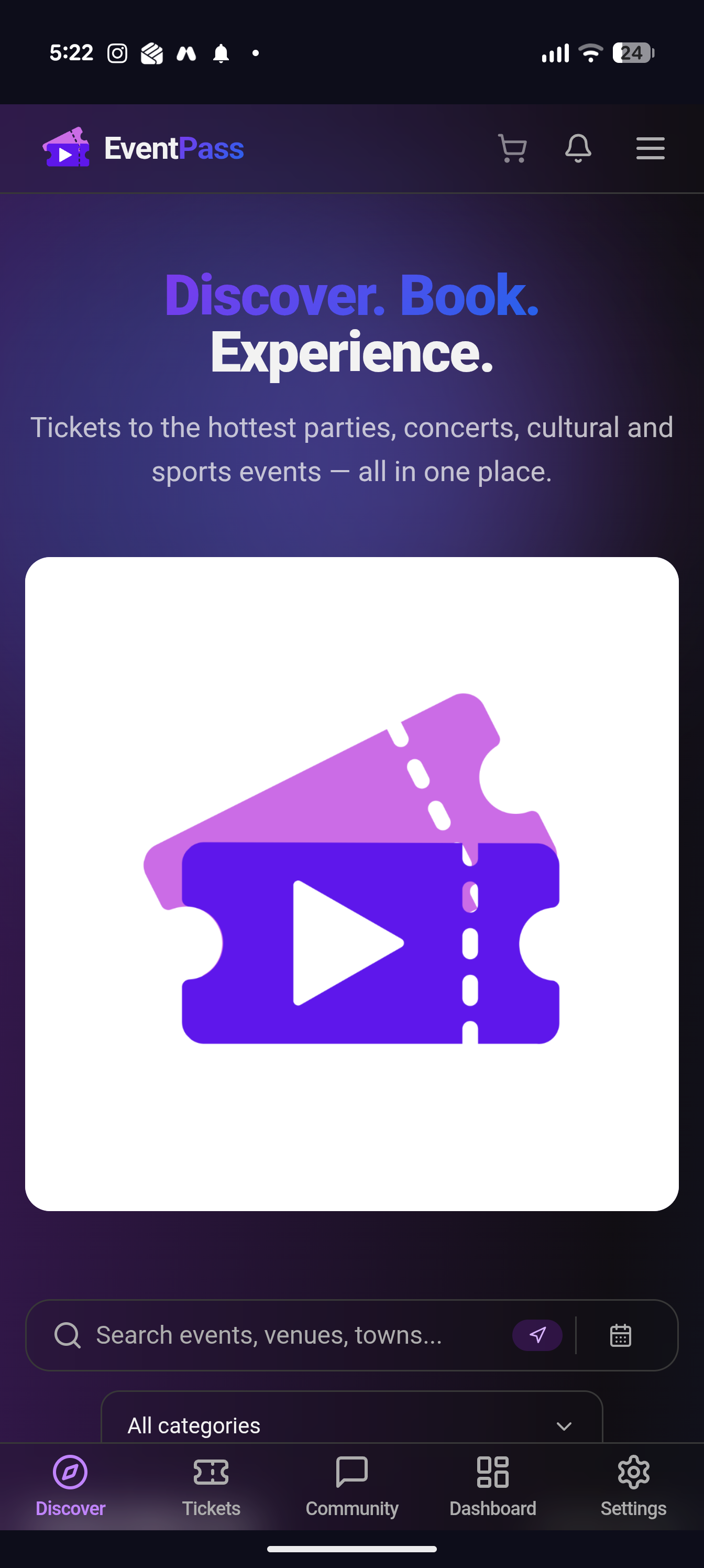 EventPass app on Google Pixel 9 Pro XL