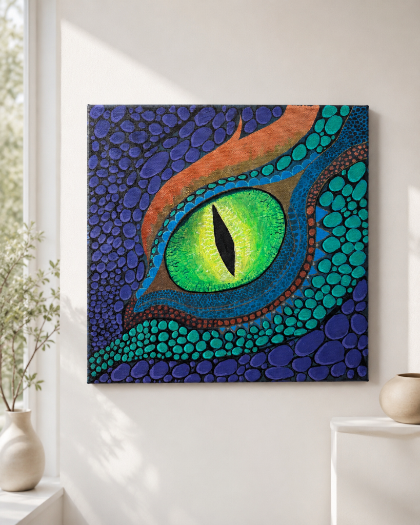 Dragon's Watch - original painting by Lynn Kaye