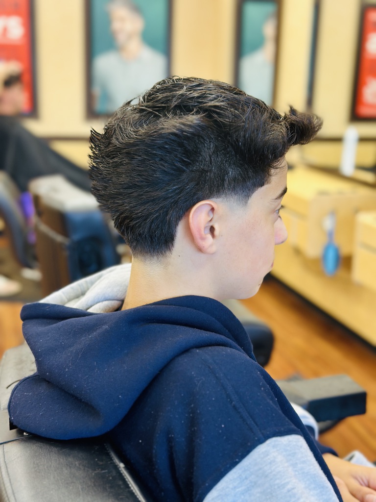 Textured Fade hairstyle result - Skin Fade / Wavy Top