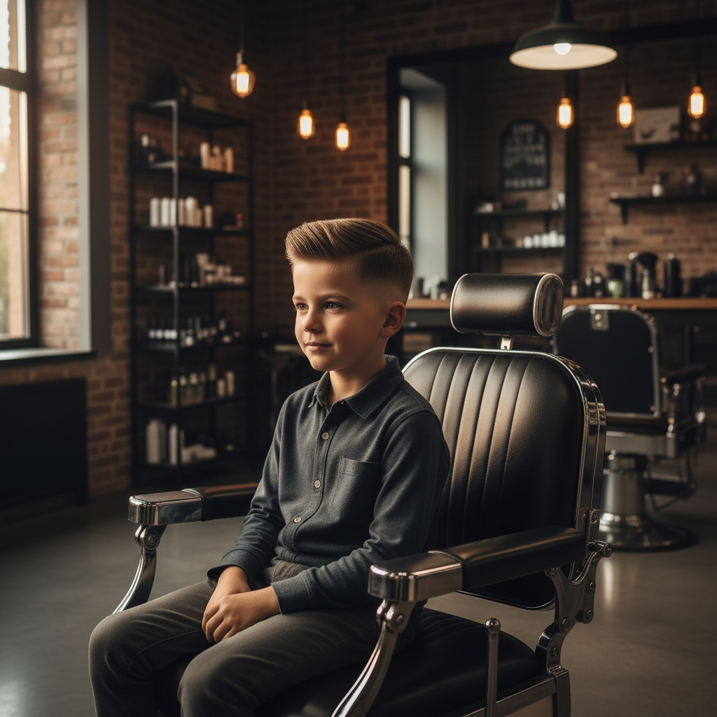 Zero Fade — Kids 10 & Under - macro texture photograph representing this barbering service