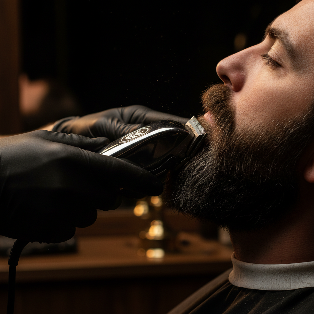 Advanced Beard Trim - macro texture photograph representing this barbering service